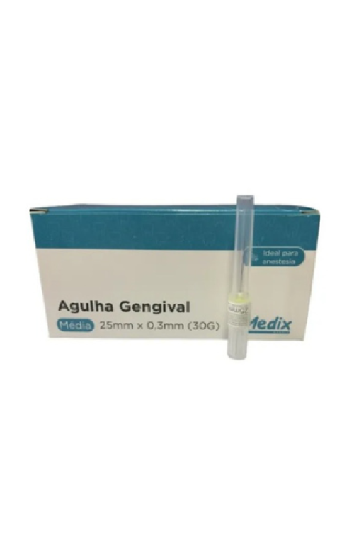 Agulha gengival ( curta e longa ……… Medix)