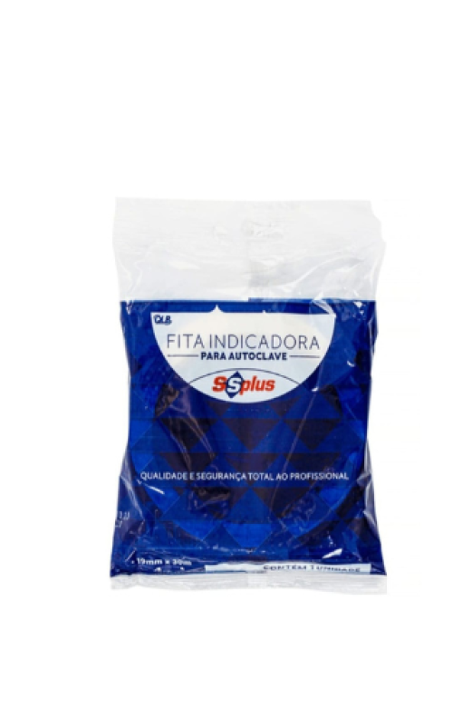 Fita Para Autoclave- SSPLUS Embalagem com 1 unidade 19mm× 30m.