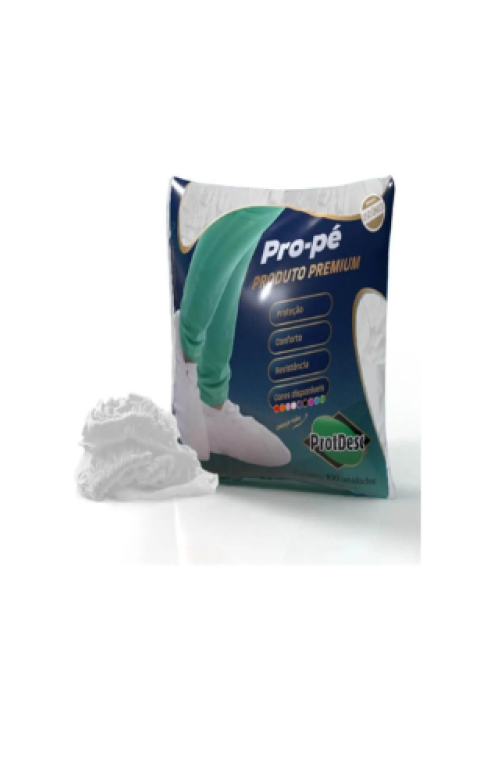 Pro-Pé Descartável 30 G -Protdesc Embalagem com 100 unidades. Cor Branca
